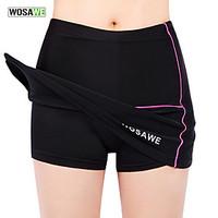 WOSAWE Cycling Skirt Women\'s Bike Skirts Dresses Padded Shorts/Chamois BottomsBreathable Anatomic Design Sweat-wicking Soft 3D Pad