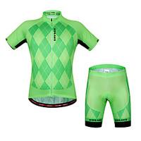 WOSAWE Cycling Jersey with Shorts Unisex Short Sleeve Bike Sleeves Jersey Shorts Tops Clothing SuitsQuick Dry Anatomic Design Breathable