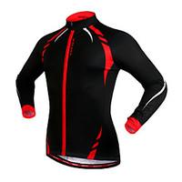 WOSAWE Cycling Jacket Unisex Bike Jersey Jacket TopsThermal / Warm Windproof Fleece Lining Reflective Strips