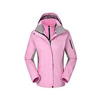 Women\'s 3-in-1 Jackets Waterproof Breathable Thermal / Warm Windproof Fleece Lining Winter Jackets