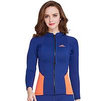 womens 2mm wetsuit top breathable anatomic design compression sunscree ...