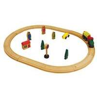 Wooden 20pcs Train Set