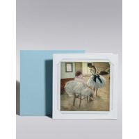 Works of Art Edgar Degas The Dance Lesson Blank Card