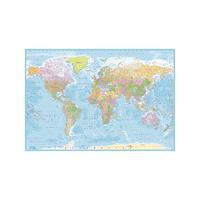 World Map Wall Mural - New 2.32m x 1.58m