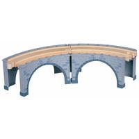 Wooden Viaduct Support With Curved Track
