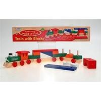 Wooden Train With Blocks