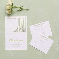 Woodland Pretty Laser Embossed Accessory Cards with Personalisation