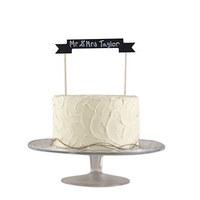 Wooden Chalkboard Cake Bunting