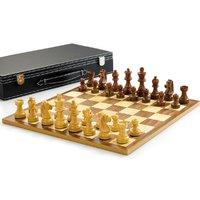 wooden chess set with 3 king