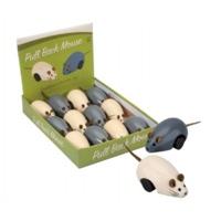 Wooden Pull Back Mouse Toy Assorted Designs