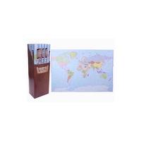 World Wall Map 610 X 915mm 24pcs In Display Box