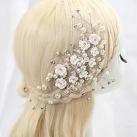Women\'s Alloy Cubic Zirconia Headpiece-Wedding Special Occasion Flowers