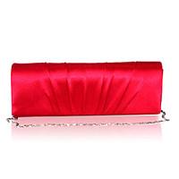 Women Satin Event/Party Evening Bag White Purple Gold Red Black