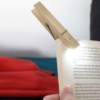 Wooden Peg Reading Light