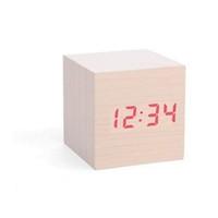 Wood Alarm Clock Cube | Light