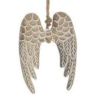 Wooden Hanging Angel Wings