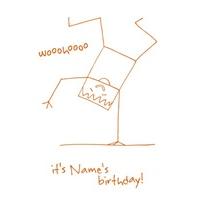 wooohooo funny birthday card
