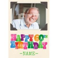 Woodtype | 60th Birthday Card
