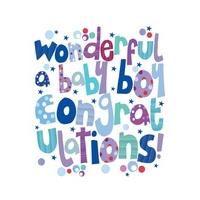 Wonderful Boy | New Baby Card