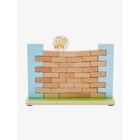 wooden build a wall game muticolour