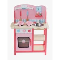 wooden play kitchenette pink