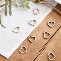 Wooden Heart Party Confetti