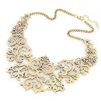 Women\'s Collar Necklace Statement Necklaces Alloy Fashion Silver Golden Jewelry Party Daily 1pc