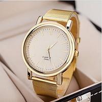 Women\'s Watch Fashionable Golden Case Alloy Band Cool Watches Unique Watches Strap Watch