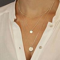 Women\'s Pendant Necklaces Long Necklace Jewelry Alloy Fashion Sexy Golden Jewelry For Party Daily Casual Sports Beach 1pc