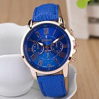 Women\'s Round Dial Case Leather Strap Watch Watch Brand Fashion Quartz Watch Sport Watch Cool Watches Unique Watches