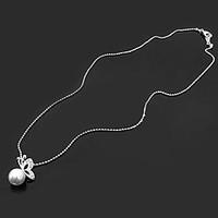 womens pendant necklaces pearl necklace pearl alloy fashion jewelry pa ...