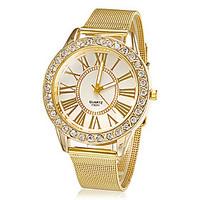 Women\'s Watch Fashion Diamante Golden Strap Watch Band Dress Wrist Watch Cool Watches Unique Watches