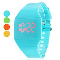 Women\'s Watch Fashion Touch Screen Red LED Digital Candy Color Cool Watches Unique Watches