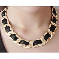 Women\'s Chain Necklaces Statement Necklaces Alloy Fashion Black Jewelry For Party Daily