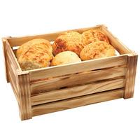 wooden crate rustic finish 34 x 23 x 15cm single