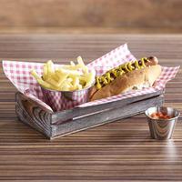 Wooden Food Presentation Crate 25 x 12 x 5cm