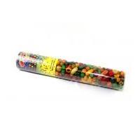 Wooden Craft Beads Jumbo Tube Assorted Colours