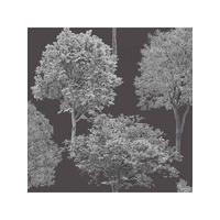 Woodland Trees Wallpaper - Black and Silver - FD40668