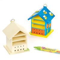 wooden bug houses pack of 10