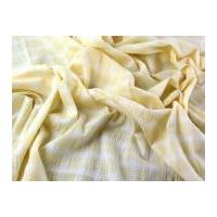 Woven Check Cotton & Modal Stretch Seersucker Dress Fabric Lemon
