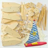 Wooden Sailboat Kits Bulk Pack (Pack of 30)
