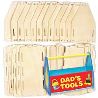 Wooden Tool Box Desk Tidy Kits Bulk Pack (Pack of 30)