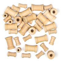 wooden spools pack of 50