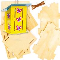 wooden butterfly house kits bulk pack pack of 30