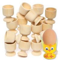 wooden egg cups bulk pack pack of 30