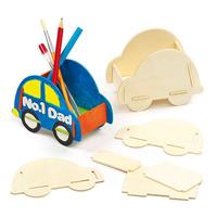 wooden car desk tidy pack of 3