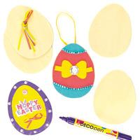 wooden egg shapes pack of 32