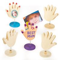 Wooden Hands Photo Holders (Pack of 16)