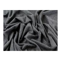 Wool & Cashmere Herringbone Suiting Dress Fabric Dark Grey