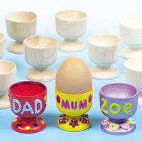 Wooden Egg Cups (Pack of 6)